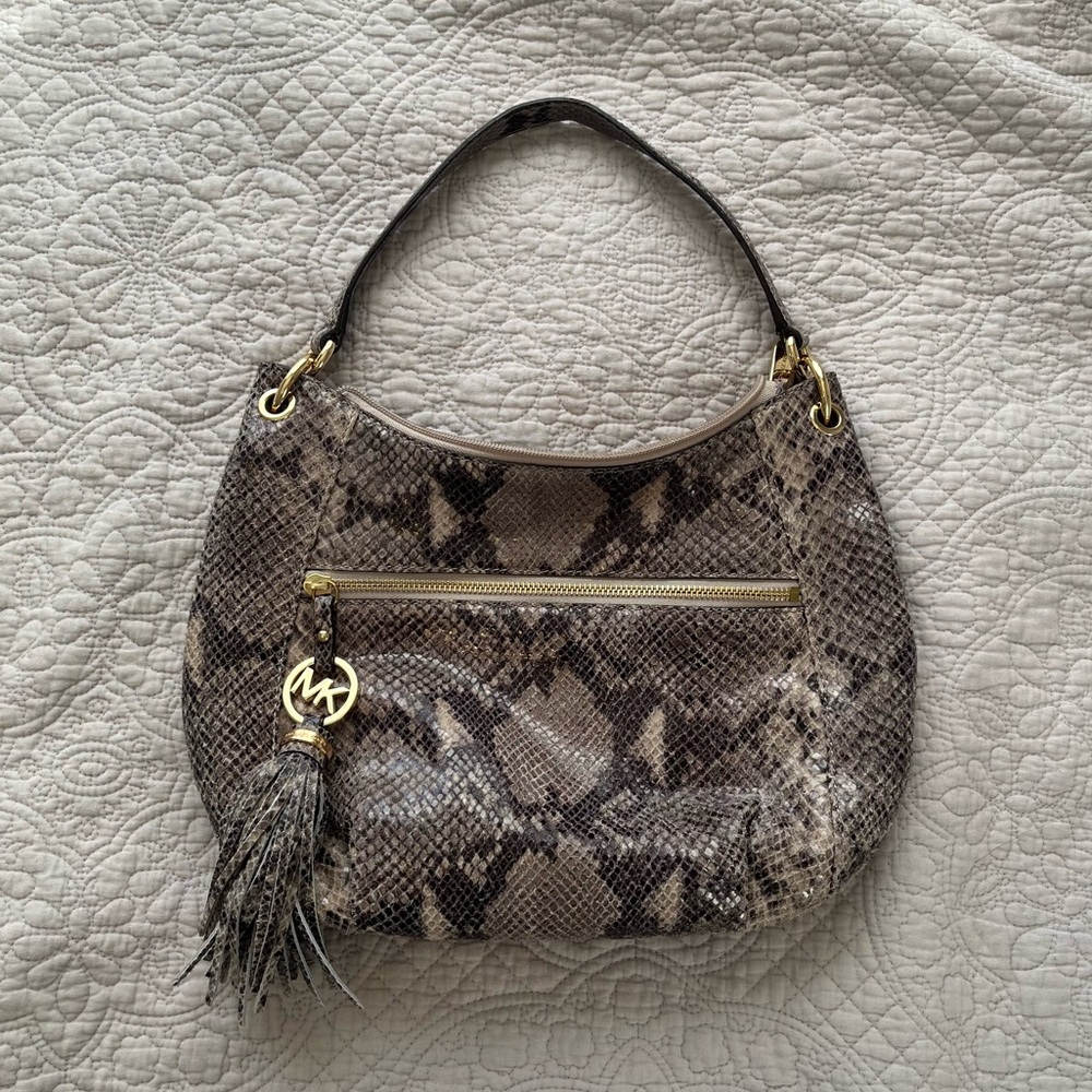 Michael Kors Snake Skin Shoulder Bag